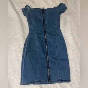 Guess denim mini dress XS